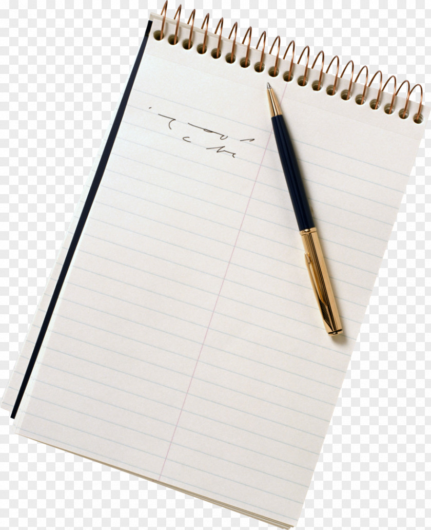 Hand Writing Ruled Paper Notebook PNG
