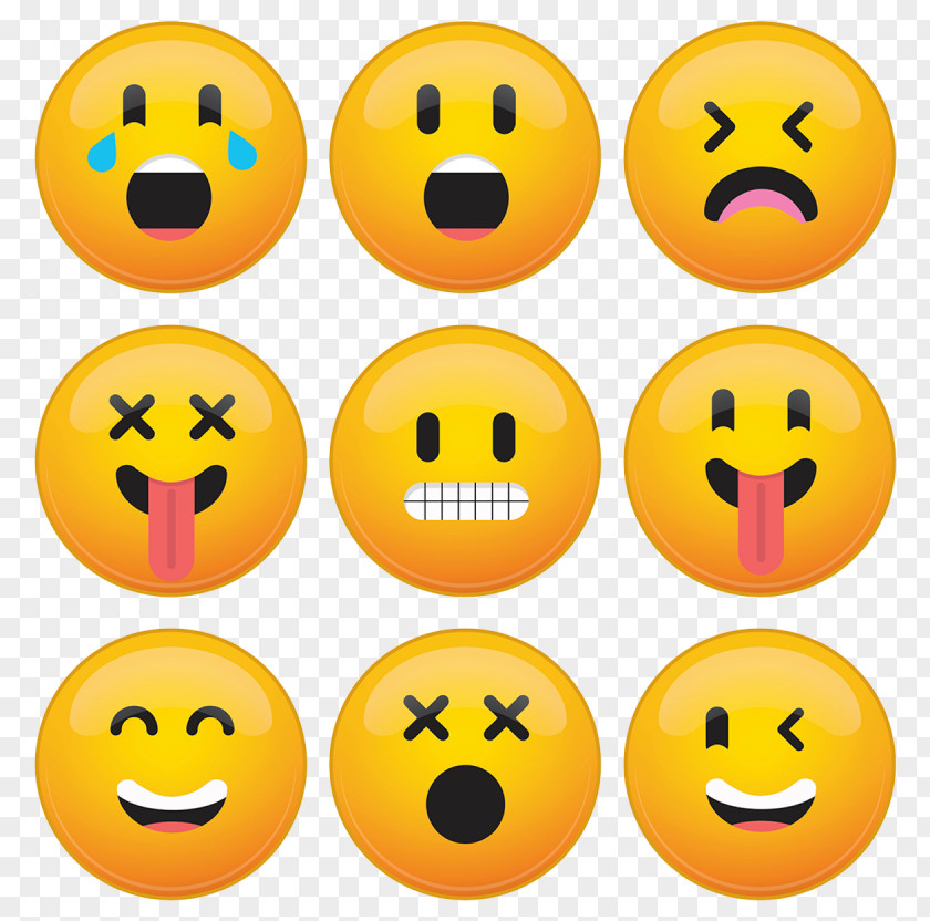 Little Yellow Face Expression Bag Smiley Facial Illustration PNG
