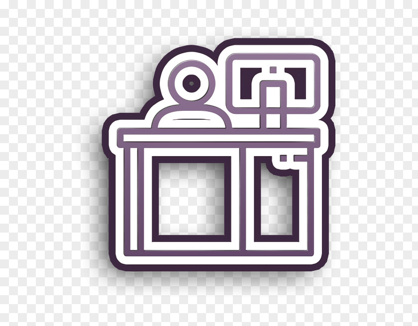 Office Elements Icon Worker Counter PNG