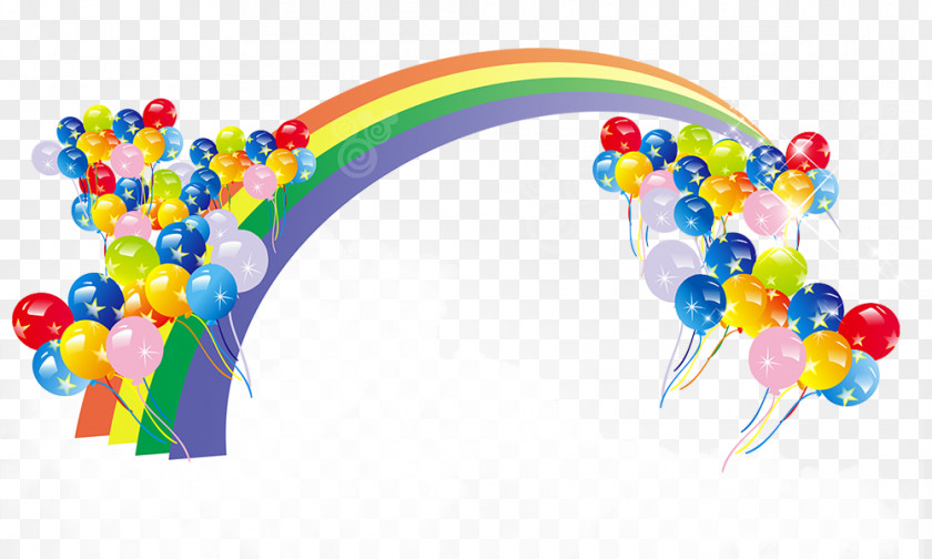 Rainbow,decoration,background Balloon Color Rainbow Download PNG