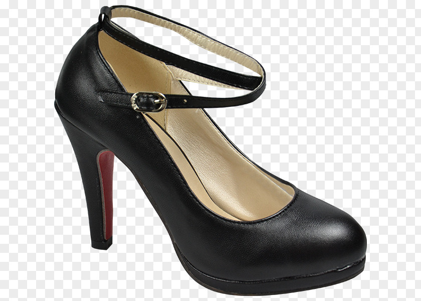 Shoe Walking Pump Black M PNG