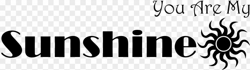 You Are My Sunshine Logo Brand Schwarzes Weiss Yin And Yang Font PNG