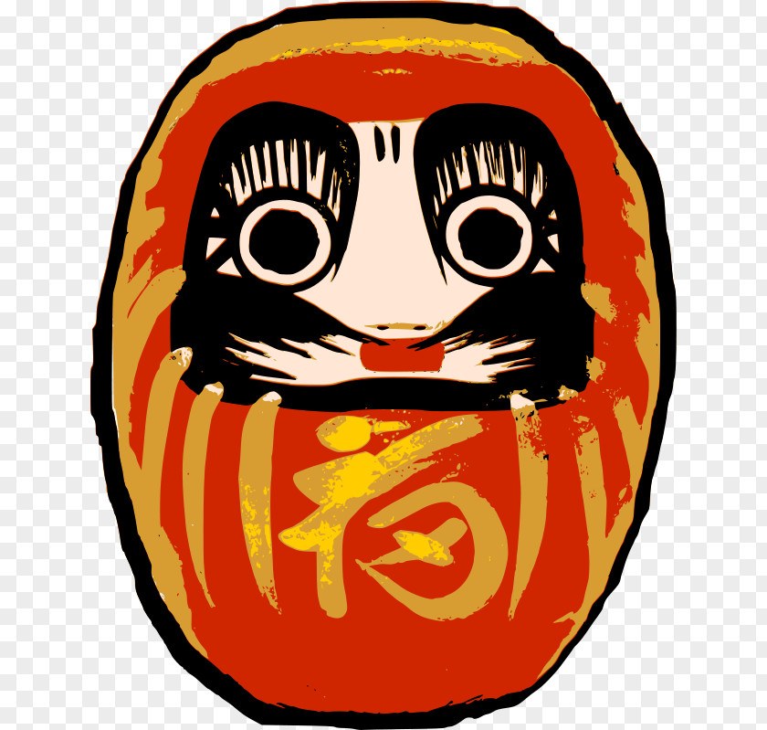 Doll Daruma Luck Roly-poly Toy Clip Art PNG