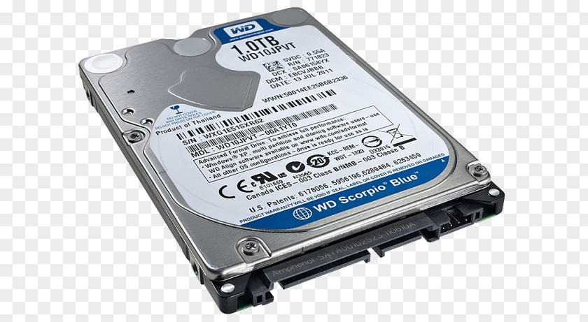 Laptop Hard Drives Western Digital Serial ATA Terabyte PNG