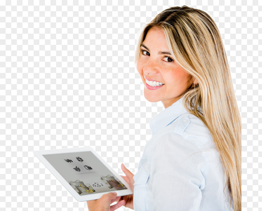 White-collar Women IPad Android Handheld Devices Woman PNG