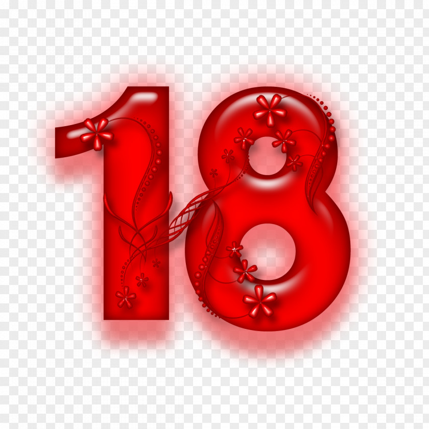 18 Birthday Jubileum Joy Holiday PNG