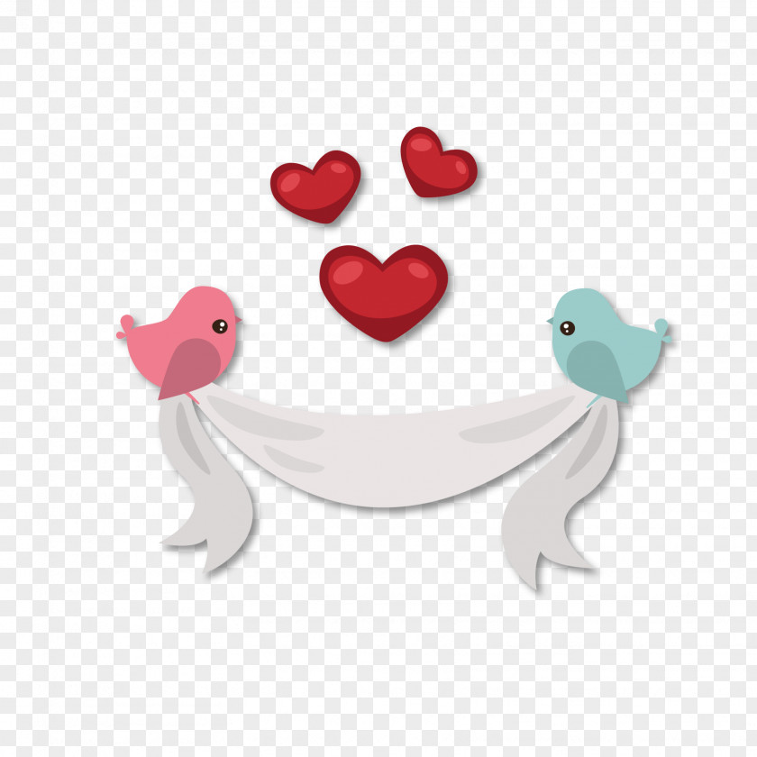 Birds Heart Euclidean Vector PNG