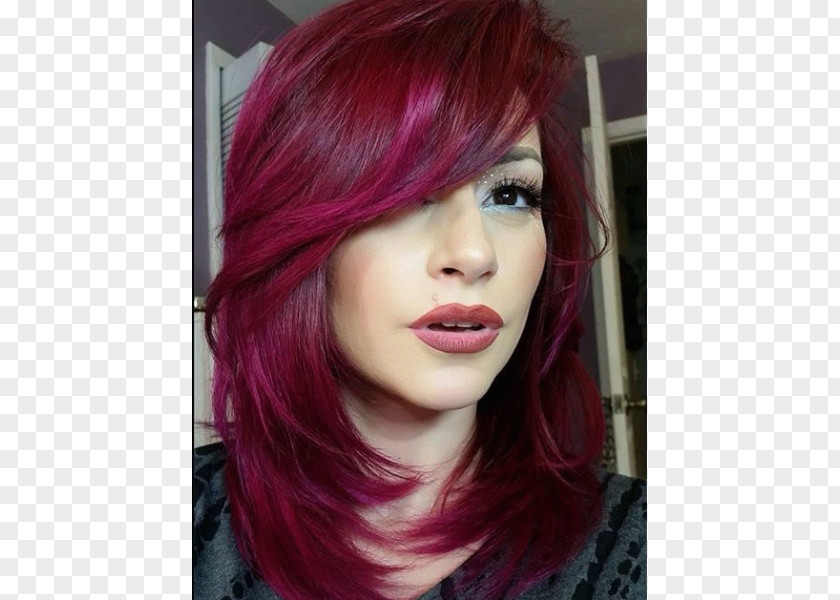 Hair Coloring Red Human Color Magenta PNG
