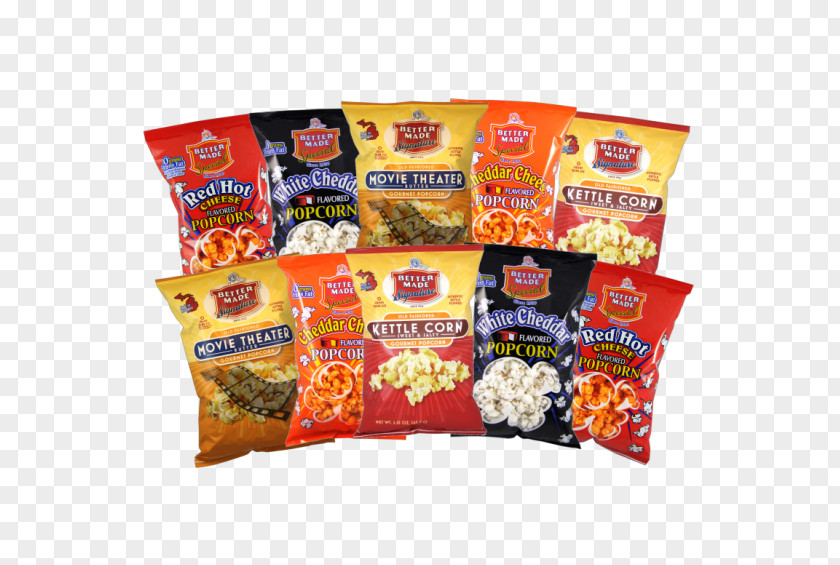 Popcorn Junk Food Better Made Snack Foods Flavor PNG