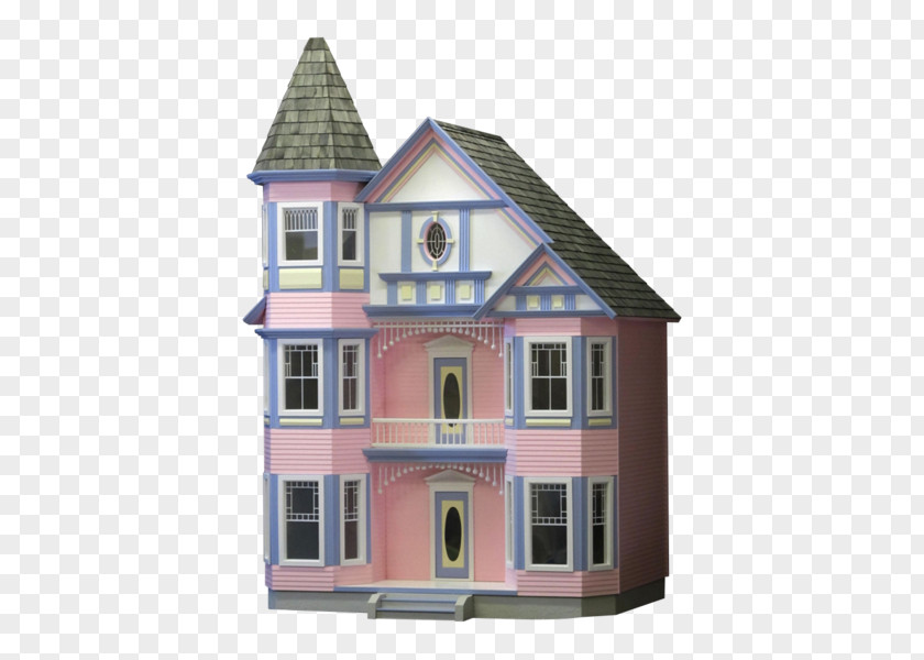 Toy Dollhouse Painted Ladies PNG