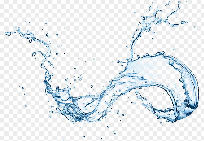 Water Distilled Splash Drop Tap PNG