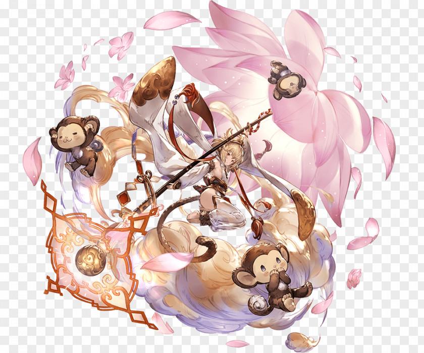 Fantasy Blue Crescent Granblue Japan Concept Art Character PNG