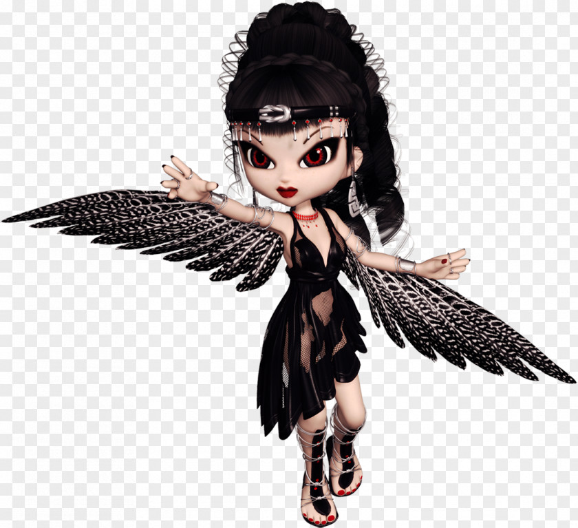 Gothic Fairy Art Doll Animation PNG