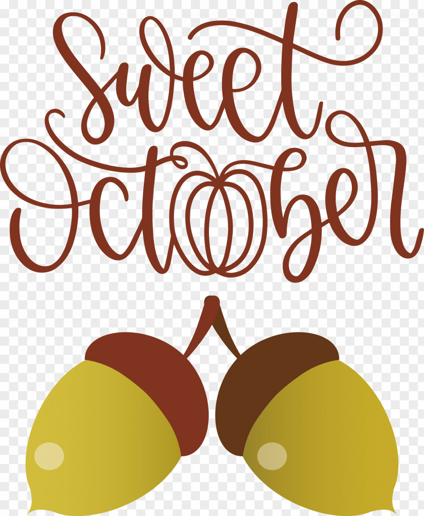 Sweet October October Fall PNG