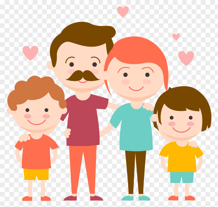 Family Child Flat Design PNG