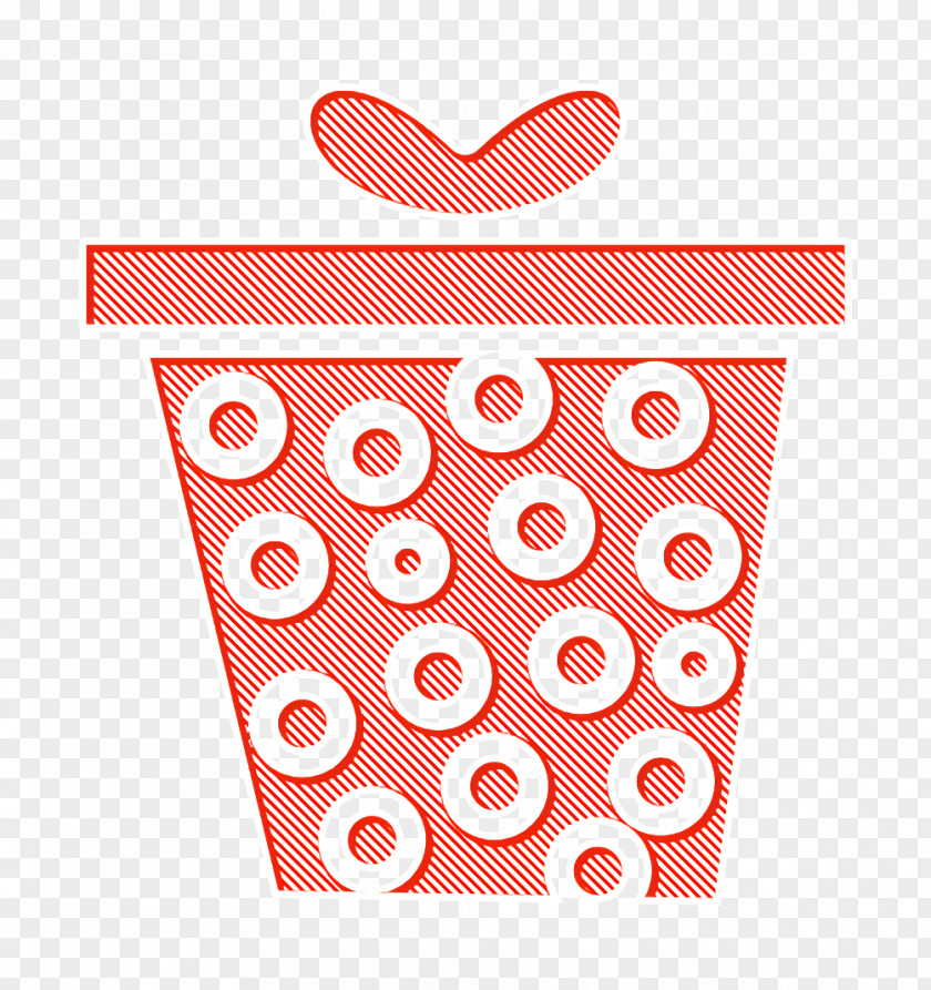 Heart Polka Dot Birthday Icon Christmas Giftbox PNG