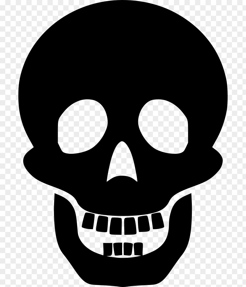 Skull Human Skeleton Silhouette Clip Art PNG