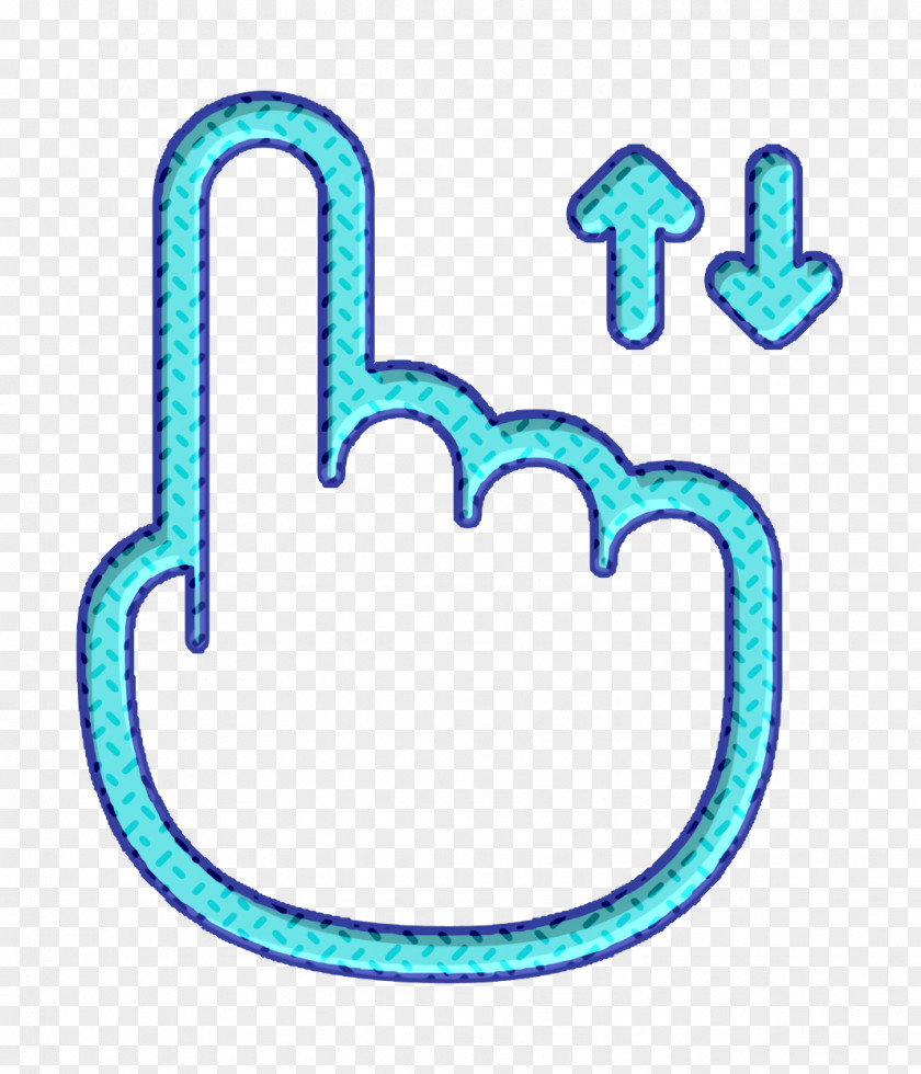 Gestures Icon Vertical Scroll Finger PNG