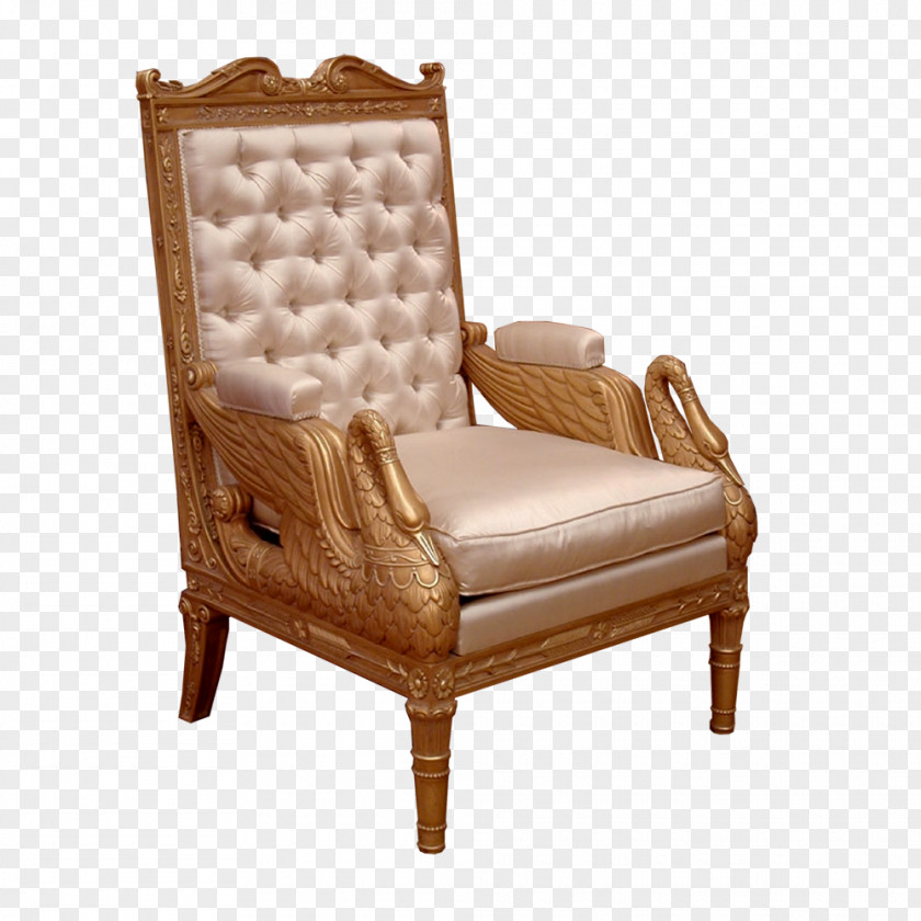 Real Luxury Silk Chair Club Couch PNG