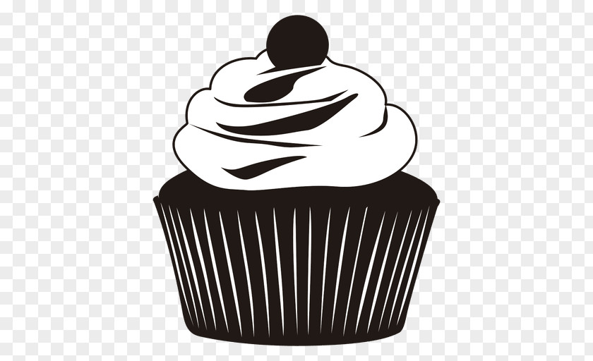 Silhouette Cupcake Muffin Bakery PNG