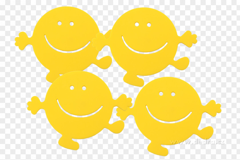 Smiley Washer Silicone Yellow Table PNG