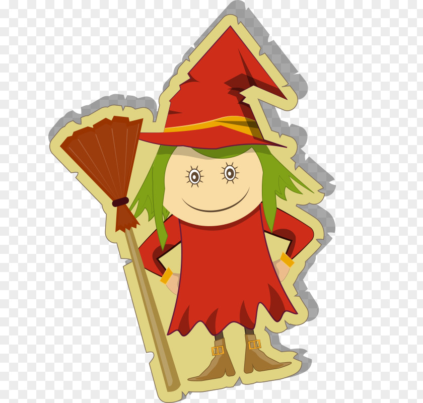 Vector European Retro Boy Wizard Halloween Illustration PNG