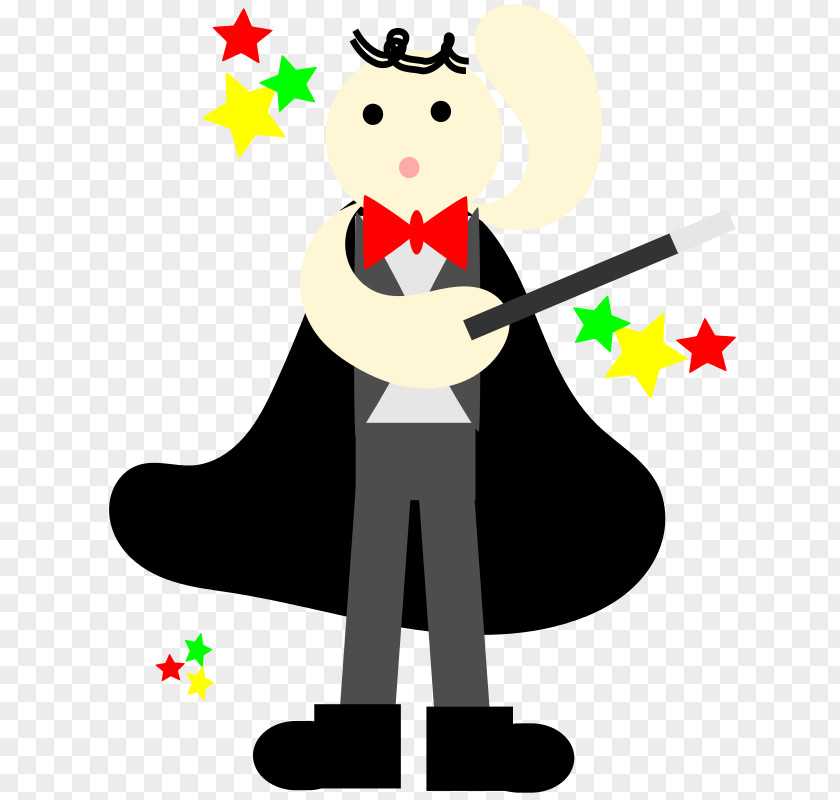 Cartoon Magician Rabbit Hat Clip Art PNG