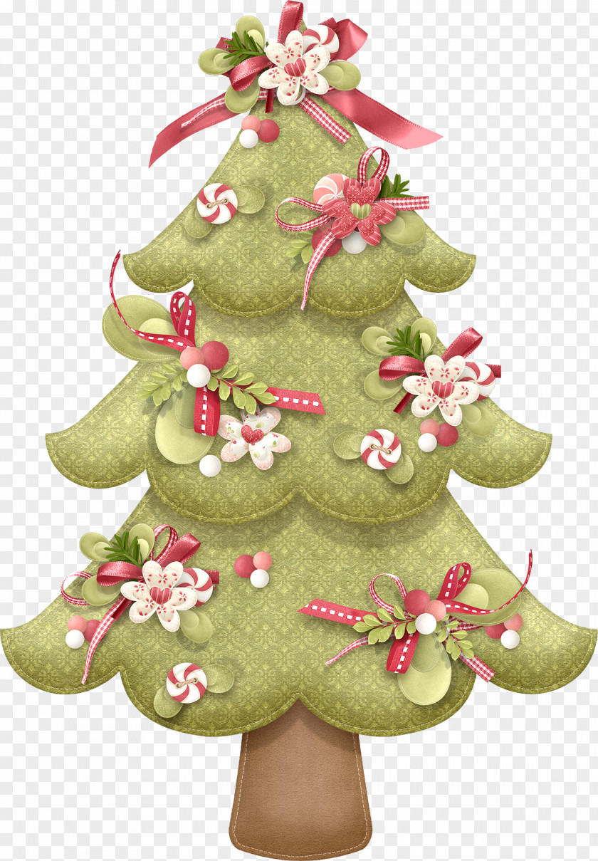 Creative Cartoon Christmas Tree Card Greeting Clip Art PNG