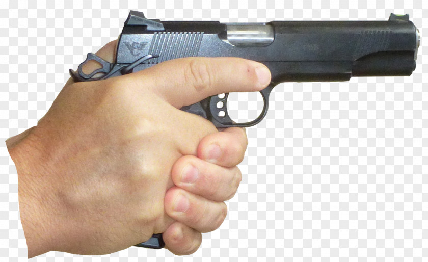 Holding Firearm Trigger Weapon Pistol Revolver PNG