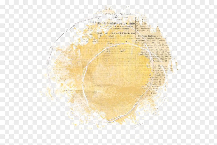 Ink Jet Yellow Circle Pattern PNG