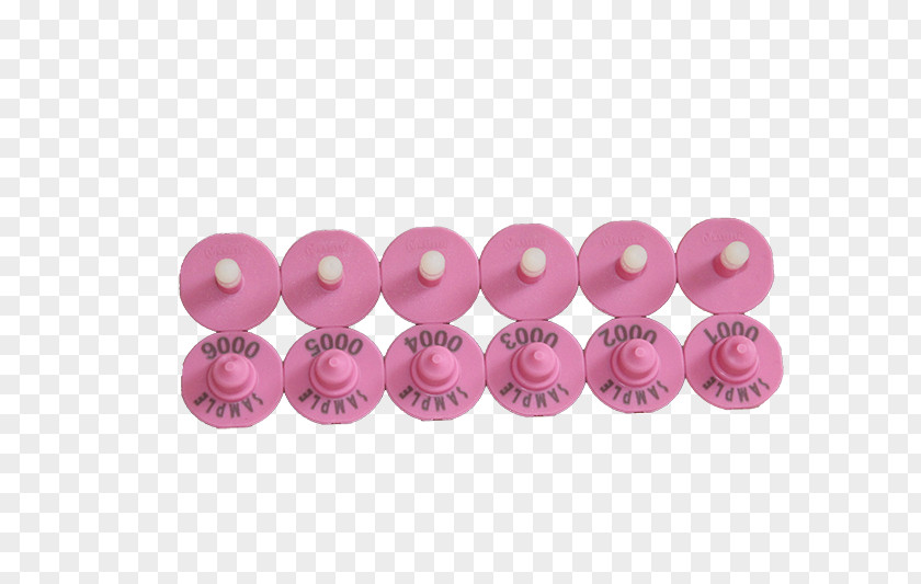 Round Ears Bead Product Body Jewellery Pink M PNG