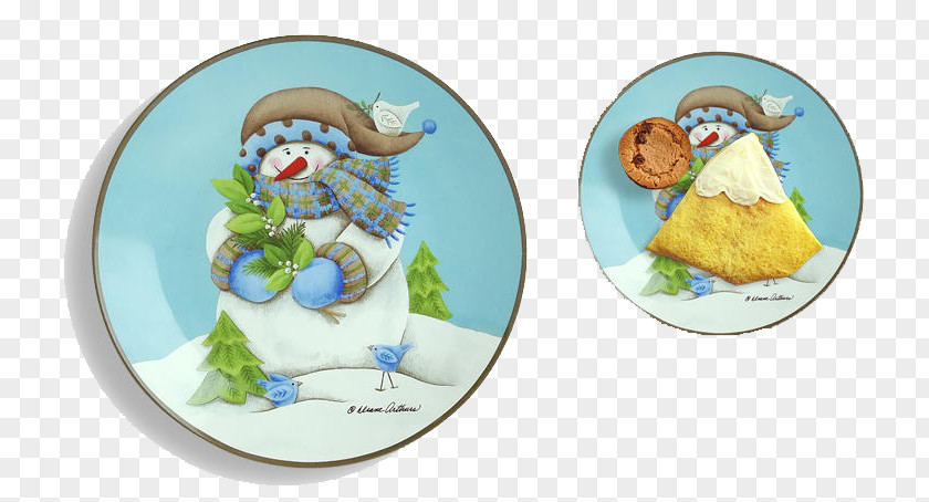 Santa Branches Tray Claus Plate Beefsteak Meal PNG