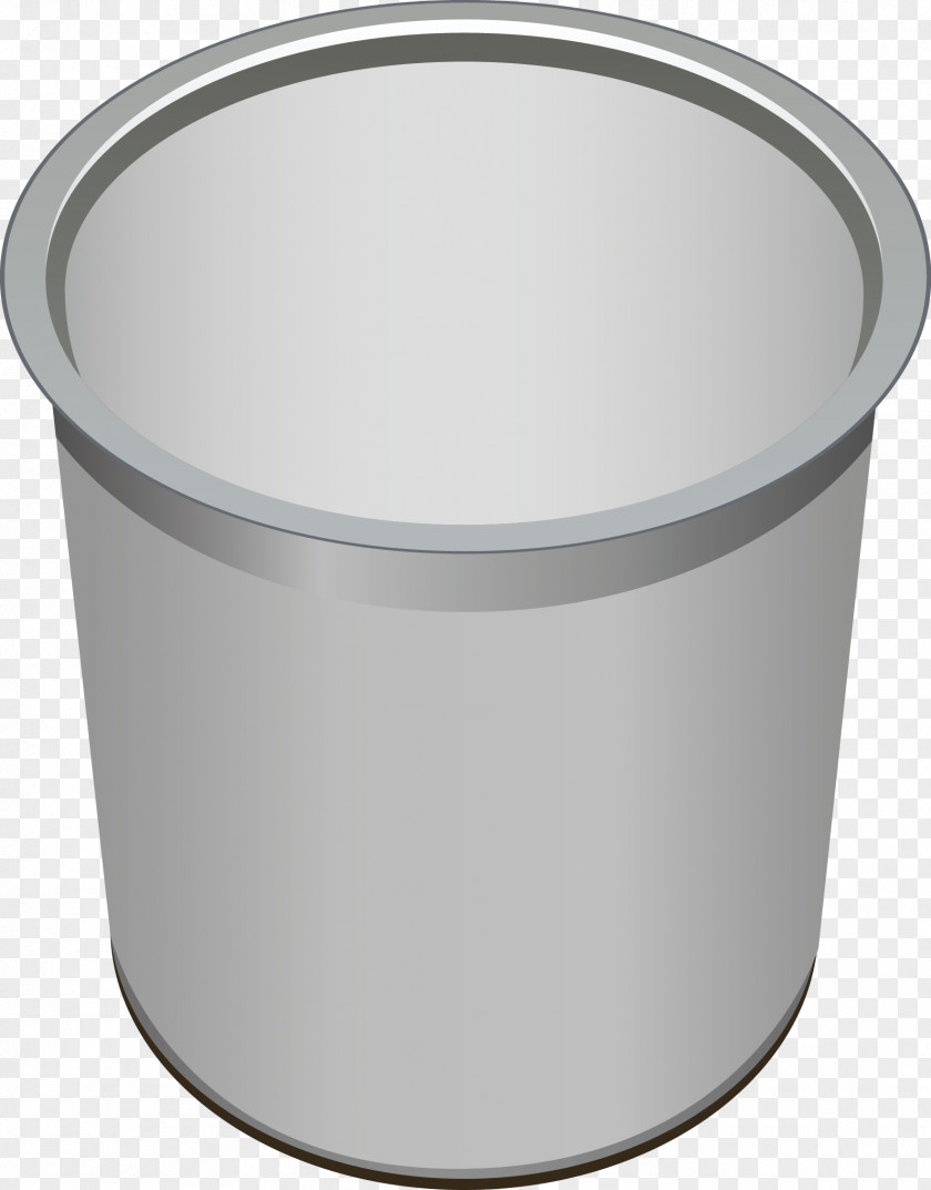 Stainless Steel Trash Can Vector Waste Container PNG