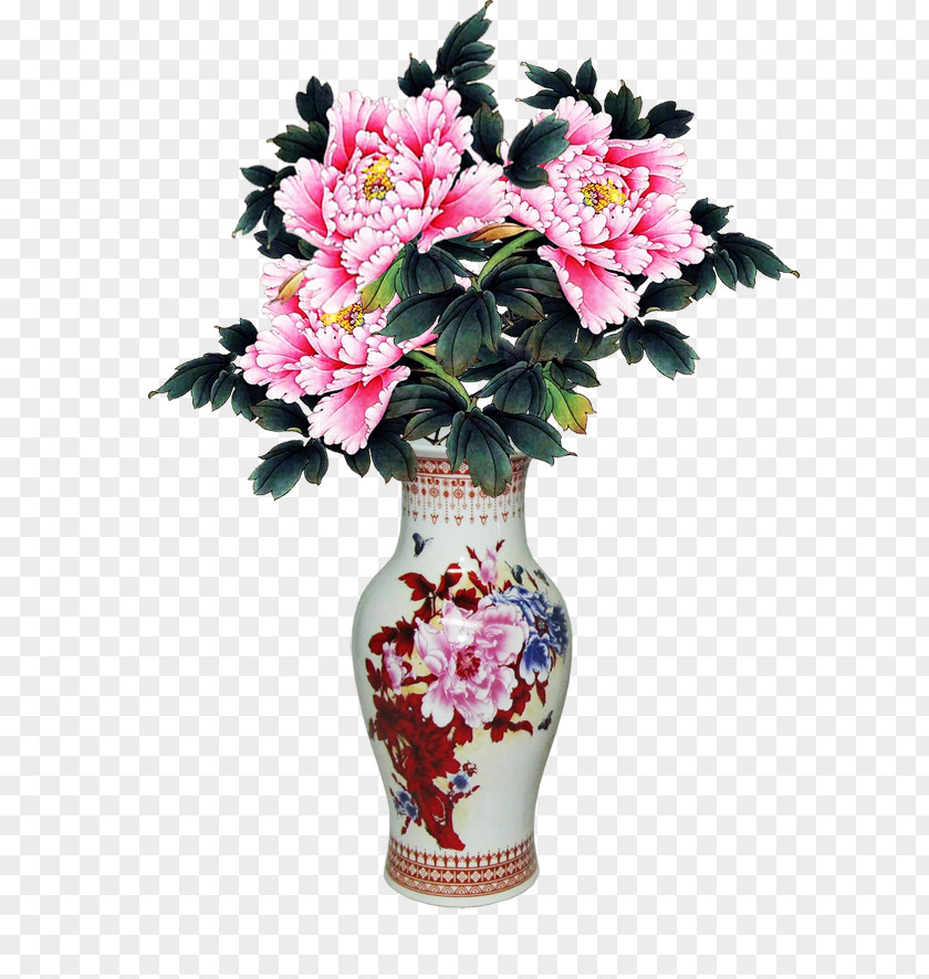 Vase Floral Design Flower Bouquet Drawing PNG