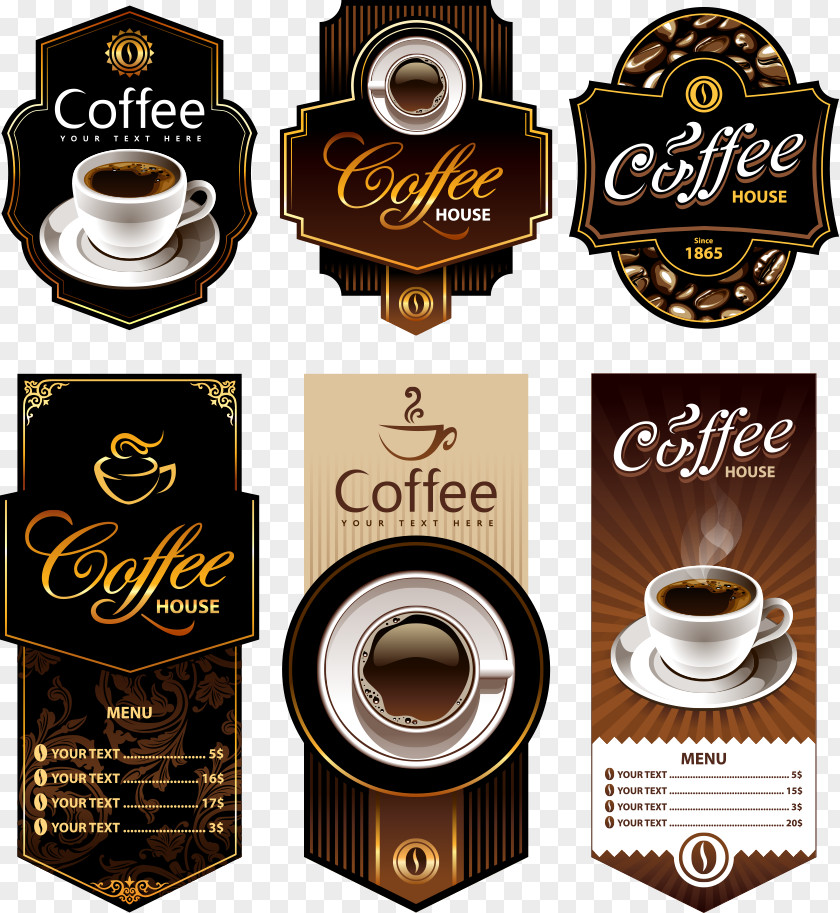 Vector Coffee Poster Cup Espresso Cafe PNG