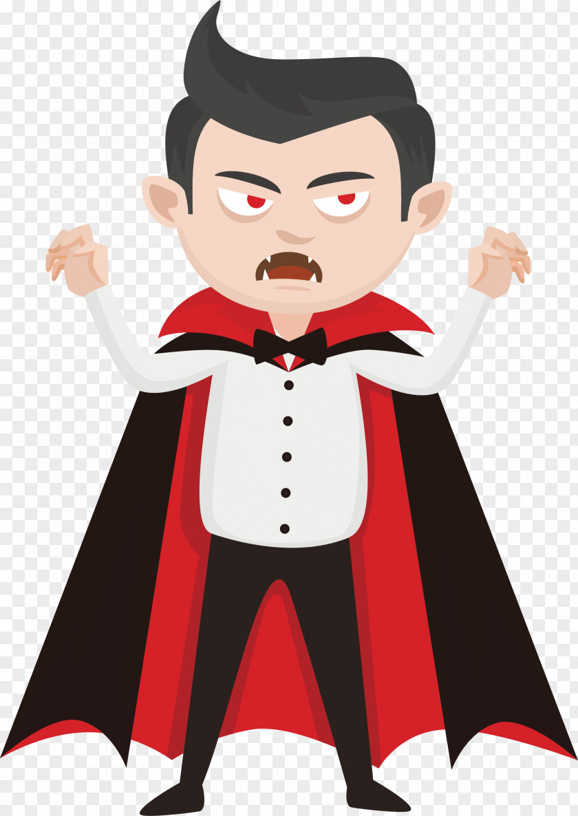 Vicious Vampire Illustration PNG