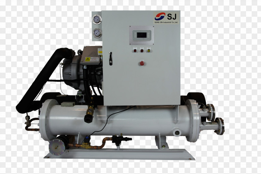 Building Chiller Machine Compressor System PNG