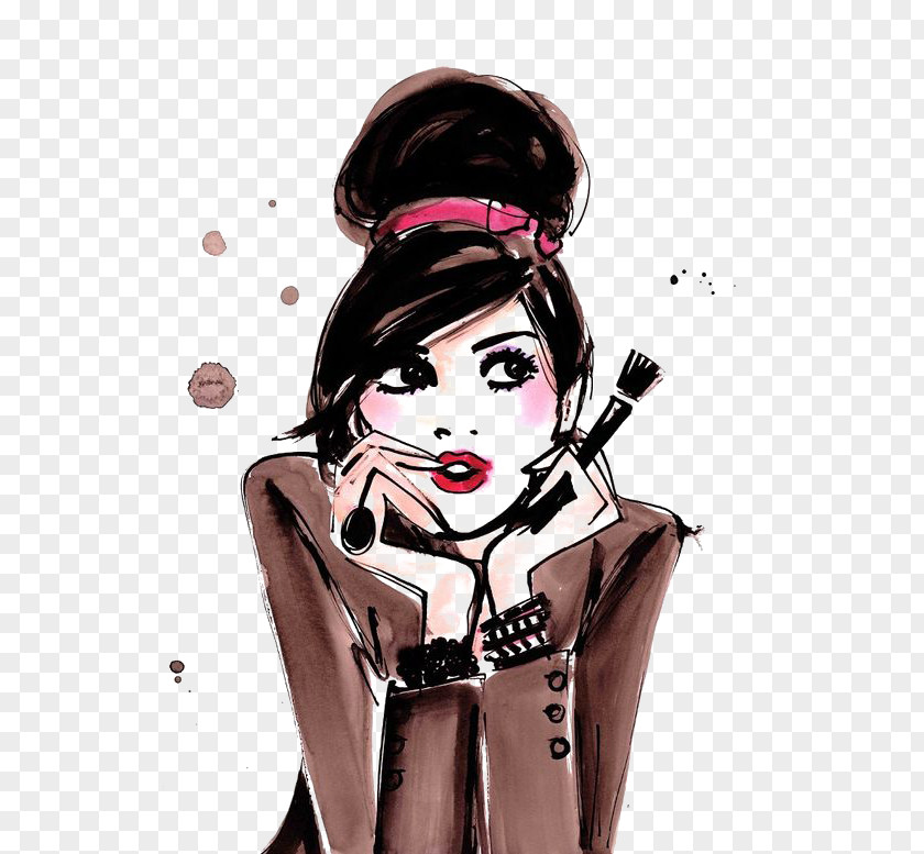 Girls New York City Fashion Illustration Drawing PNG