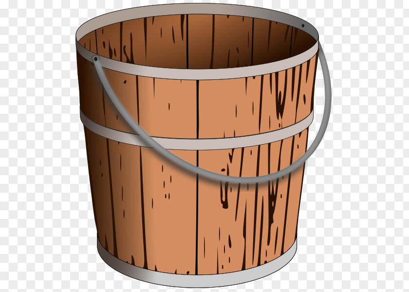 Wood Basket Bucket Clip Art PNG