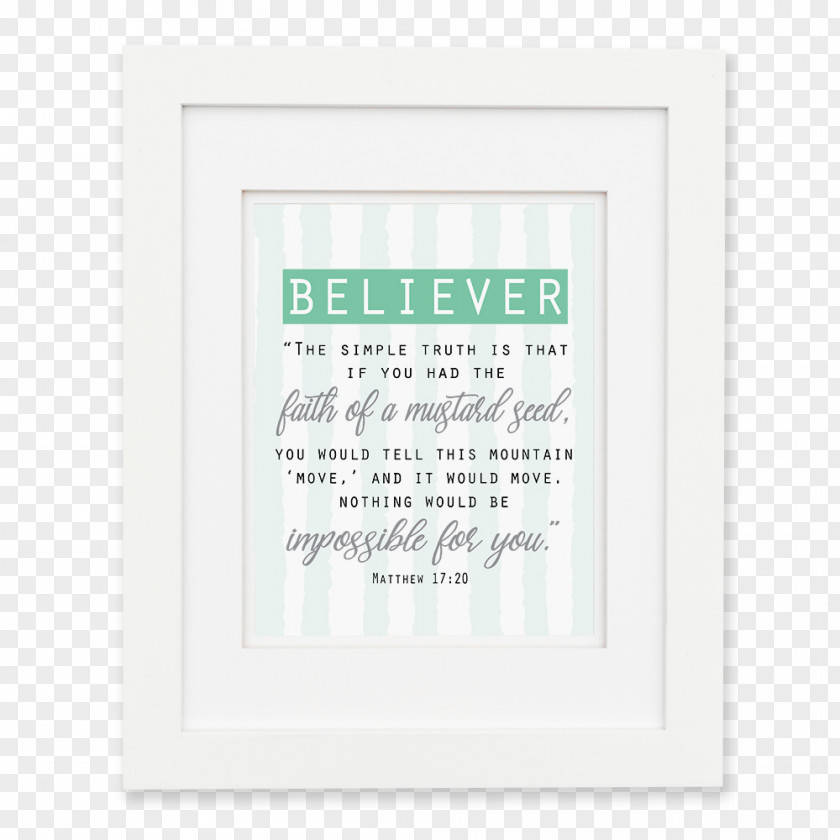 Believer Green Teal Picture Frames Rectangle Font PNG