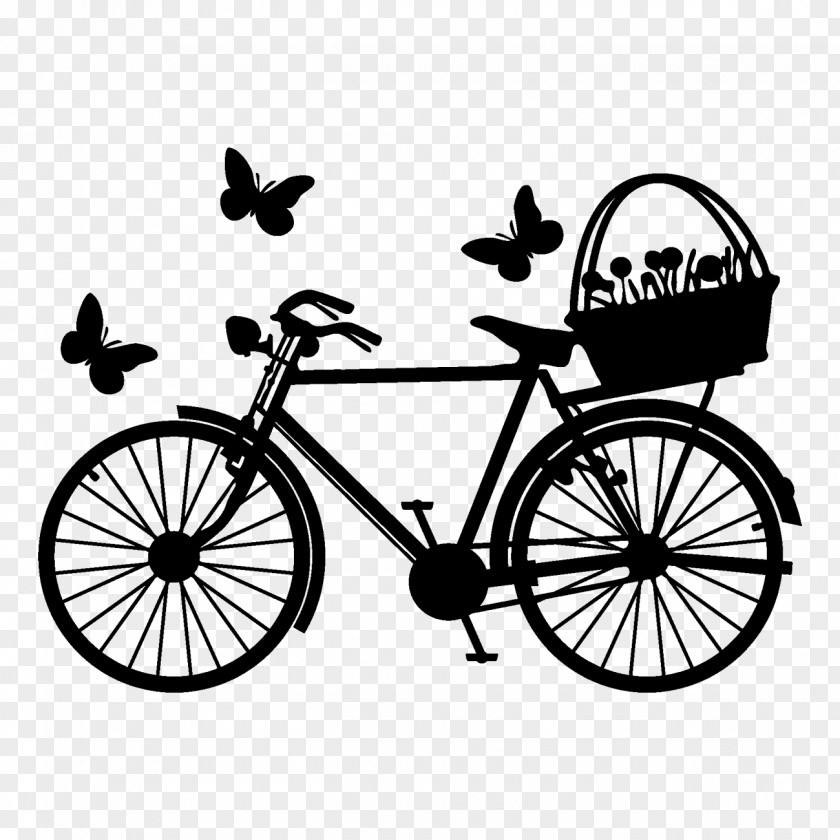 Bicycle Baskets Wall Decal Frames PNG
