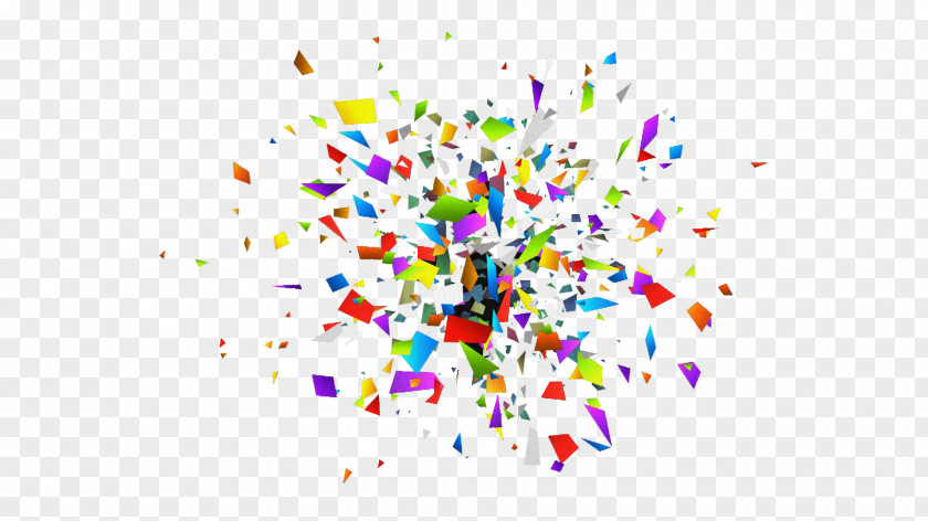 Colored Confetti And Debris Paper PNG