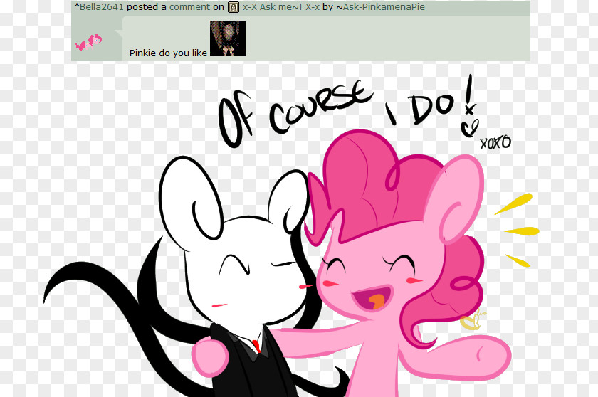 Horse Pony Pinkie Pie Slenderman Apple Bloom PNG