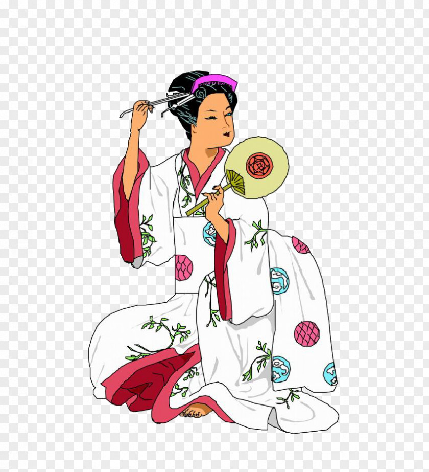 Japanese Geisha Clothing Kimono PNG