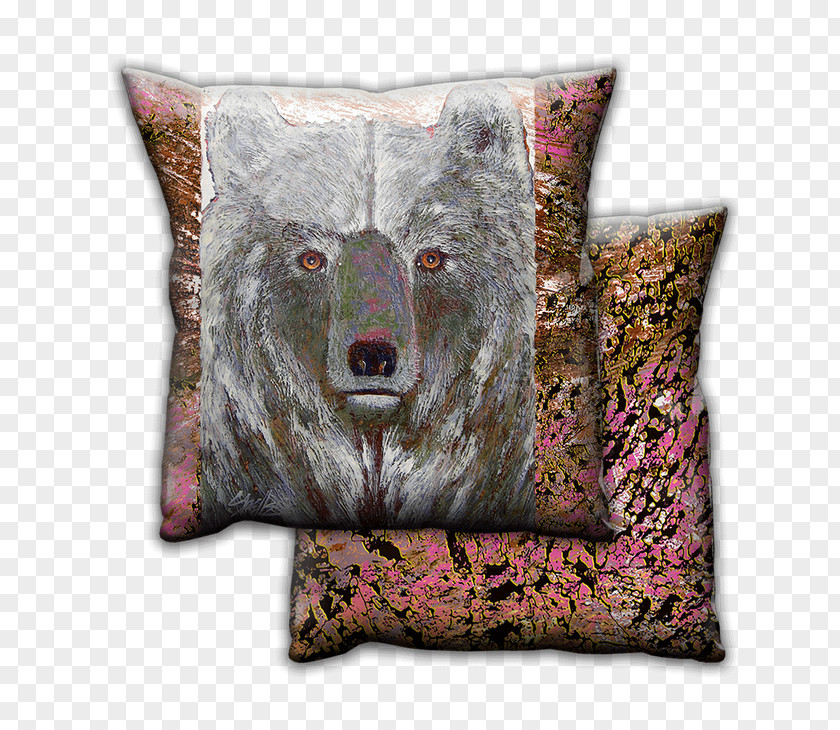Pillow Throw Pillows Brown Bear Cushion PNG