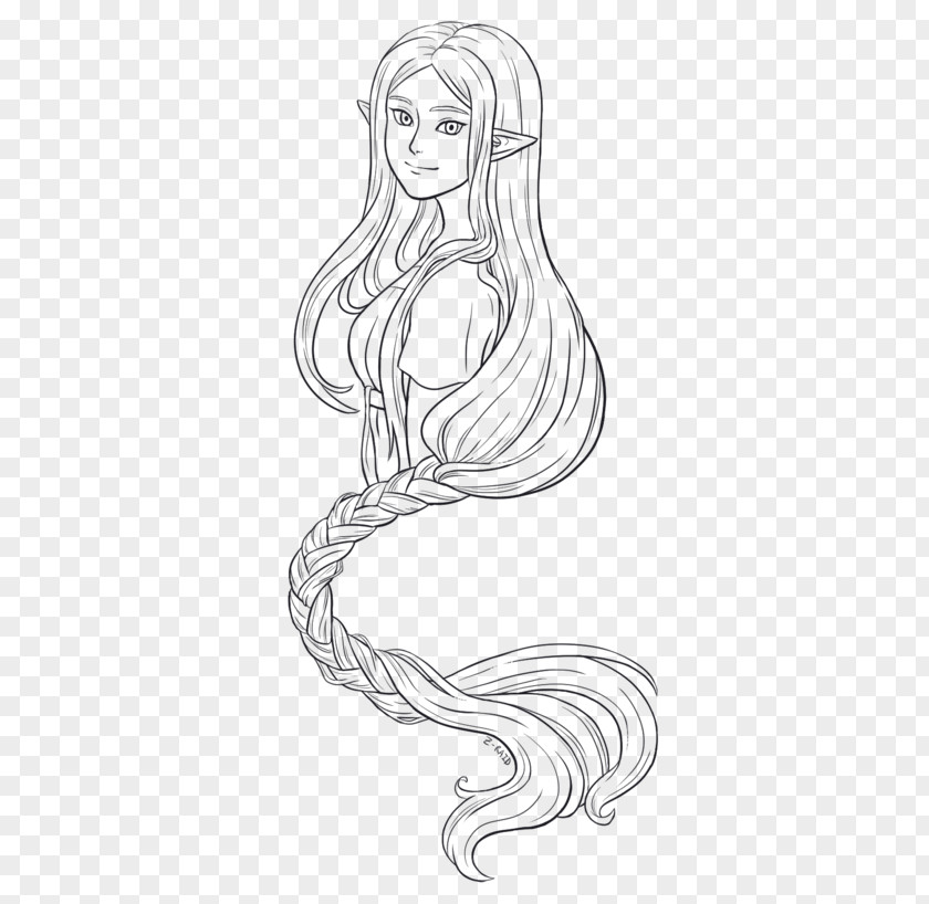 Wavy Sketch Line Art Drawing Illustration PNG