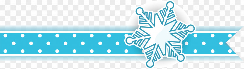 Blue Snow Border Snowflake PNG