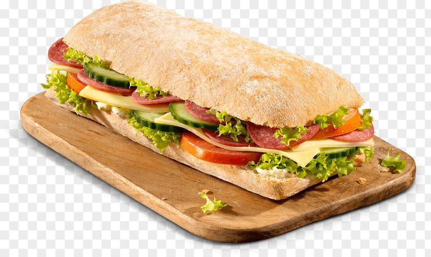 Ham And Cheese Sandwich Ciabatta Baguette Submarine Breakfast PNG
