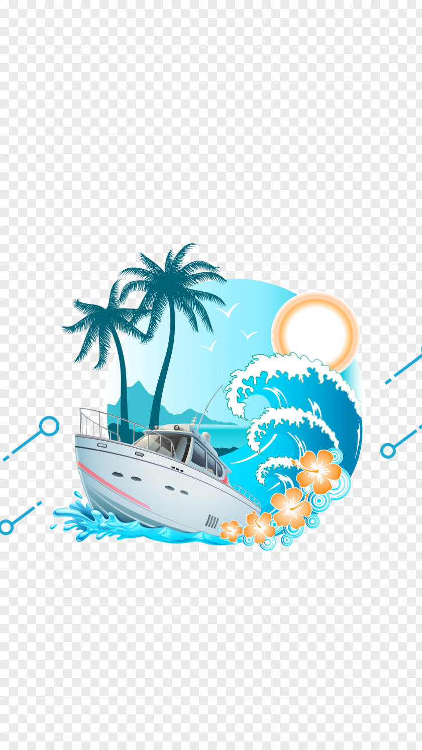 Island Tourism Cruise Ship Clip Art PNG
