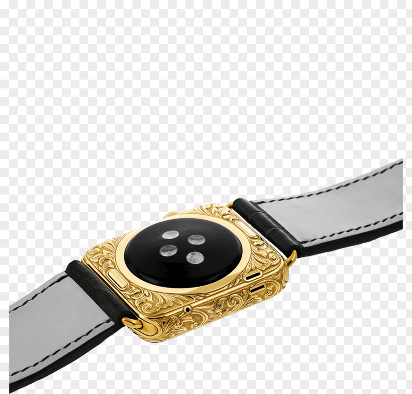 24 Carat Gold Powder Watch Strap Belt Buckles PNG